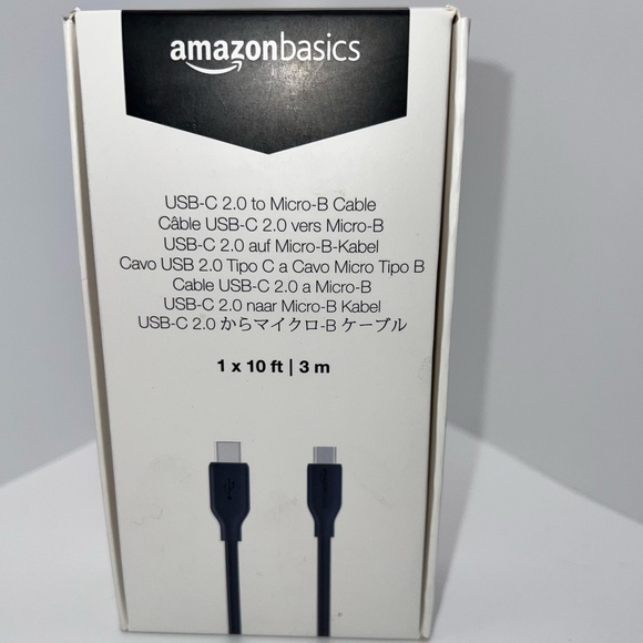 $5 🌸 Fast Charging 3A USB-C2.0 to Micro-B Cable - 10-Foot, Black, 1 Pack ~ NEW - Picture 8 of 9